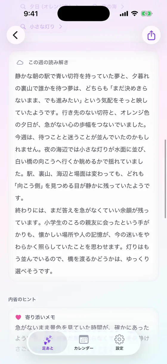 週の夢だよりの読み解き詳細